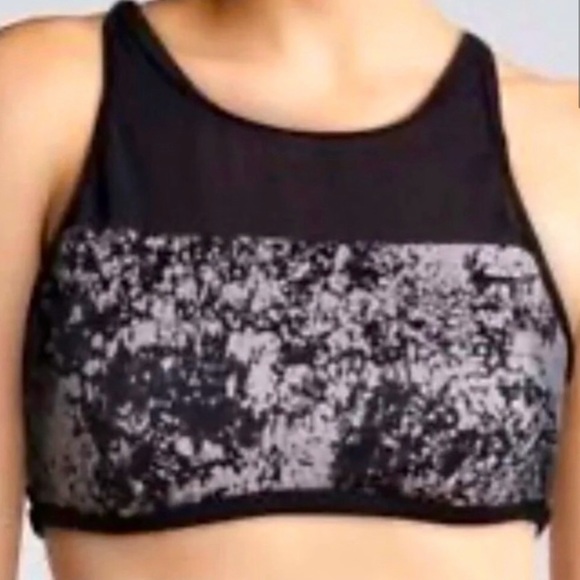 Nike Swim High Neck Mesh Bikini Top Large - Picture 7 of 7